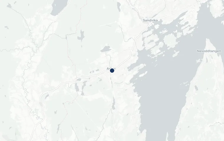 Kart over Asker med omegn