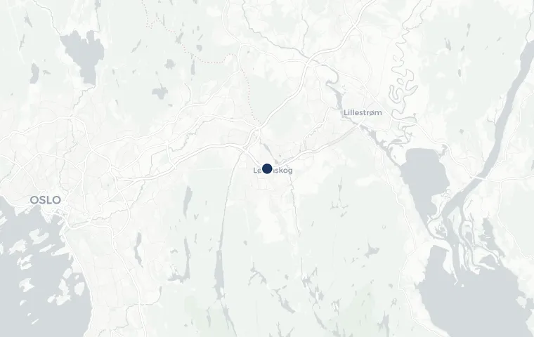 Kart over Lørenskog med omegn