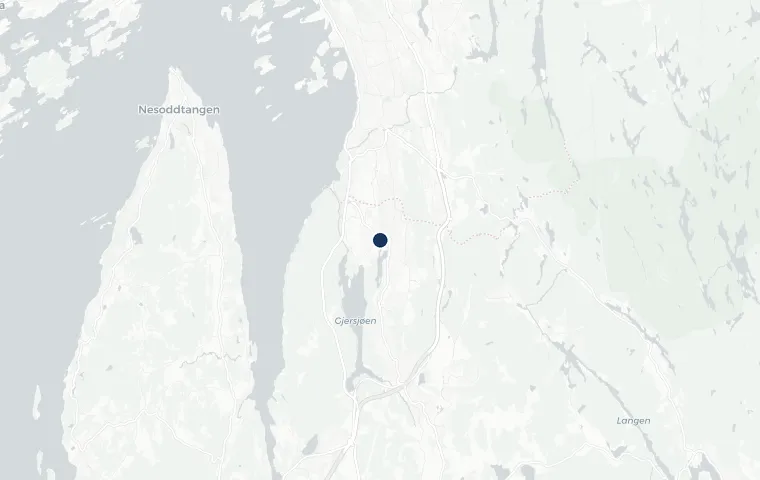 Kart over Oppegård med omegn