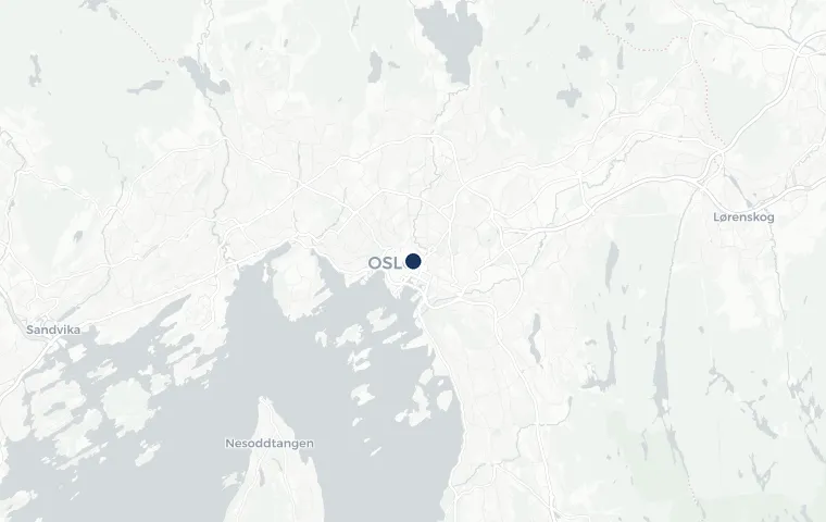 Kart over Oslo med omegn